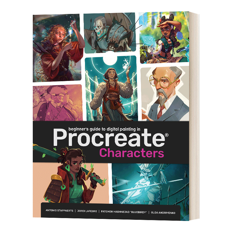 字符 英文原版 Beginner's Guide To Procreate Characters 如何在iPad上创建字符 英文版 进口英语原版书籍
