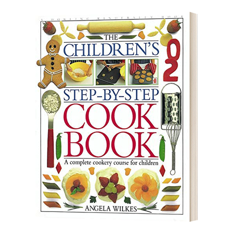 英文原版 Children's Step by Step Cookbook 儿童启蒙认知烹饪烘焙 DK 儿童阅读读物 英文版 进口英语原版书籍 - 图1