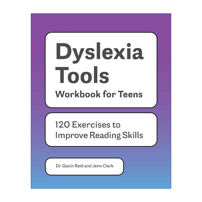 阅读障碍青少年练习册 英文原版 Dyslexia Tools Workbook for Teens 提高阅读技能的120个练习 英文版 进口英语原版书籍