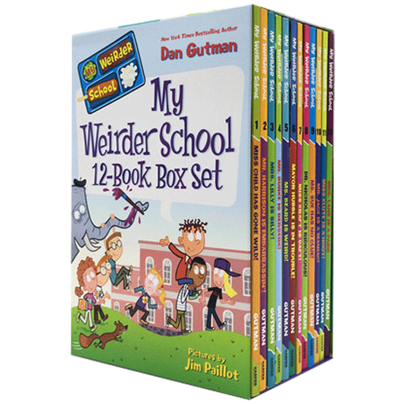 我的疯狂学校3第三季12册套装英文原版书 My Weirder School章节书美国小学阅读教材儿童读物英文版正版进口书籍-图1