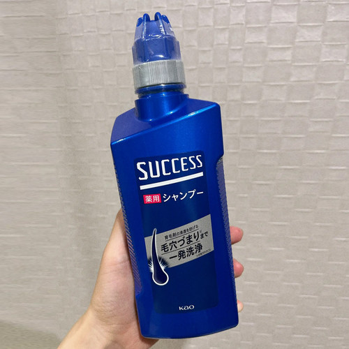 日本花王success男士专用控油无硅油洗发水薄荷洗护二合一 - 图3