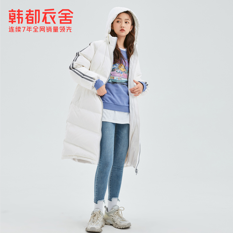 韩都衣舍2020新款90加厚宽松白鸭绒 韩都衣舍嗒嗒羽绒服