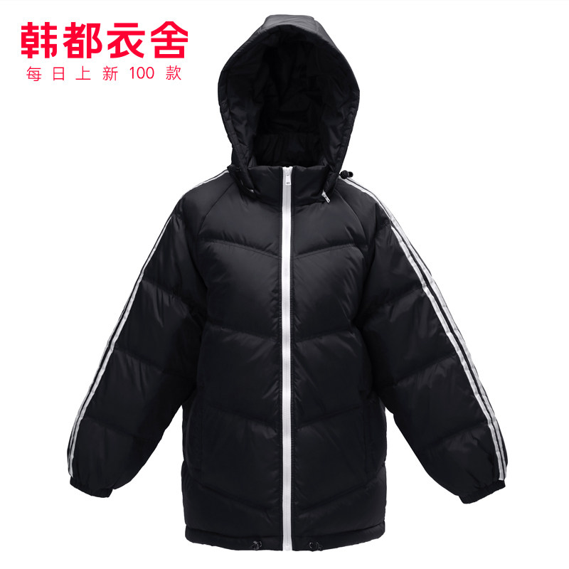 韩都衣舍韩版工装短款2020年羽绒服 韩都衣舍嗒嗒羽绒服