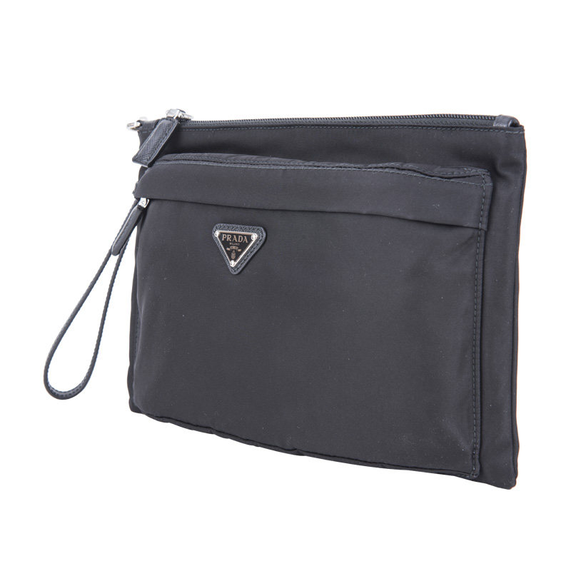 prada /普拉达男士经典休闲手挽包 黛慕名品海外男士包袋