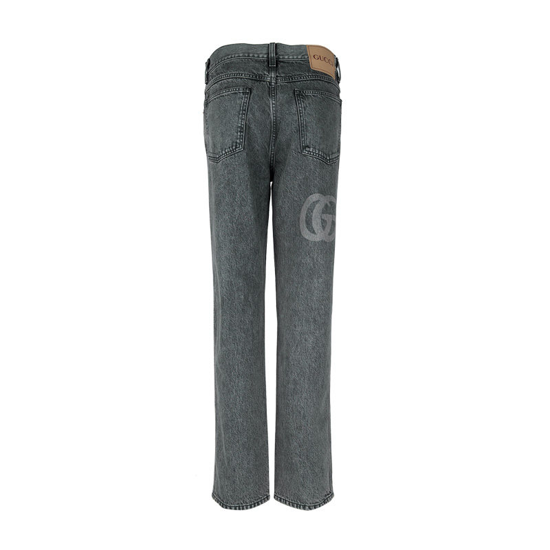 GUCCI古驰男士徽标细节棉质牛仔裤男2026年新品,淘宝优惠券,粉丝福利购,淘宝优惠卷