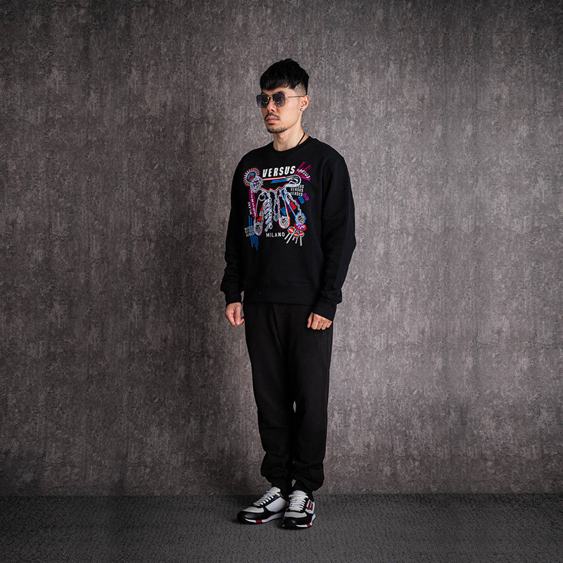 versace /范思哲刺绣图案休闲卫衣 黛慕名品海外卫衣