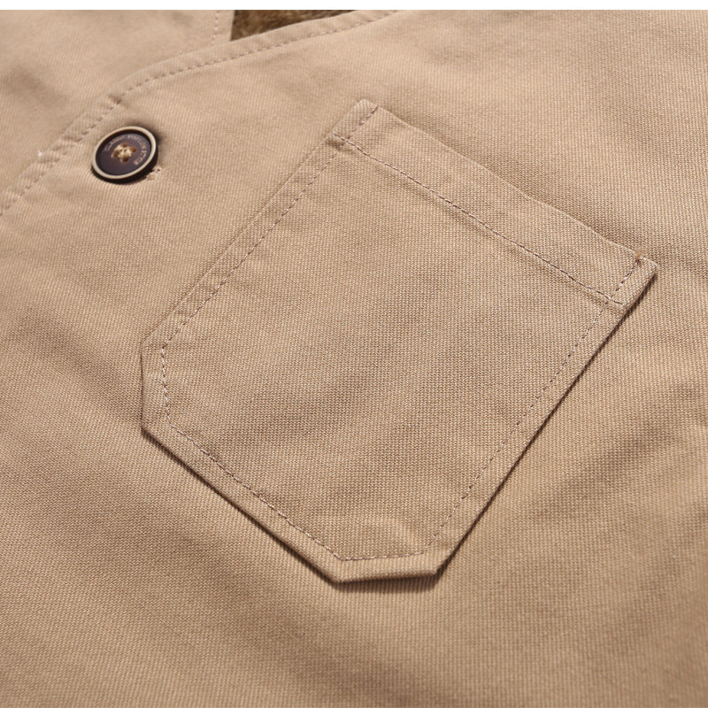 加绒加厚马甲男秋冬保暖背心外穿内穿休闲V领中老年纯棉坎肩外套,淘宝优惠券,粉丝福利购,淘宝优惠卷