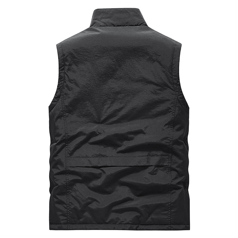 羽绒棉马甲男工装多口袋马夹秋冬季加厚保暖防风背心立领坎肩外套,淘宝优惠券,粉丝福利购,淘宝优惠卷