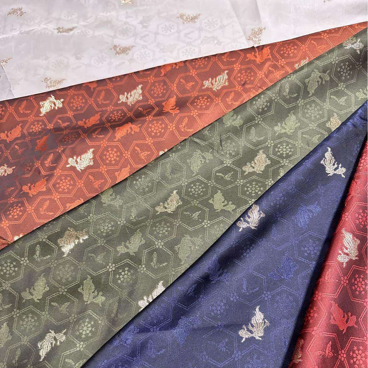 汉服民族服补服面料织金提花小锦鲤色织提花布bjd娃衣9004,淘宝优惠券,粉丝福利购,淘宝优惠卷