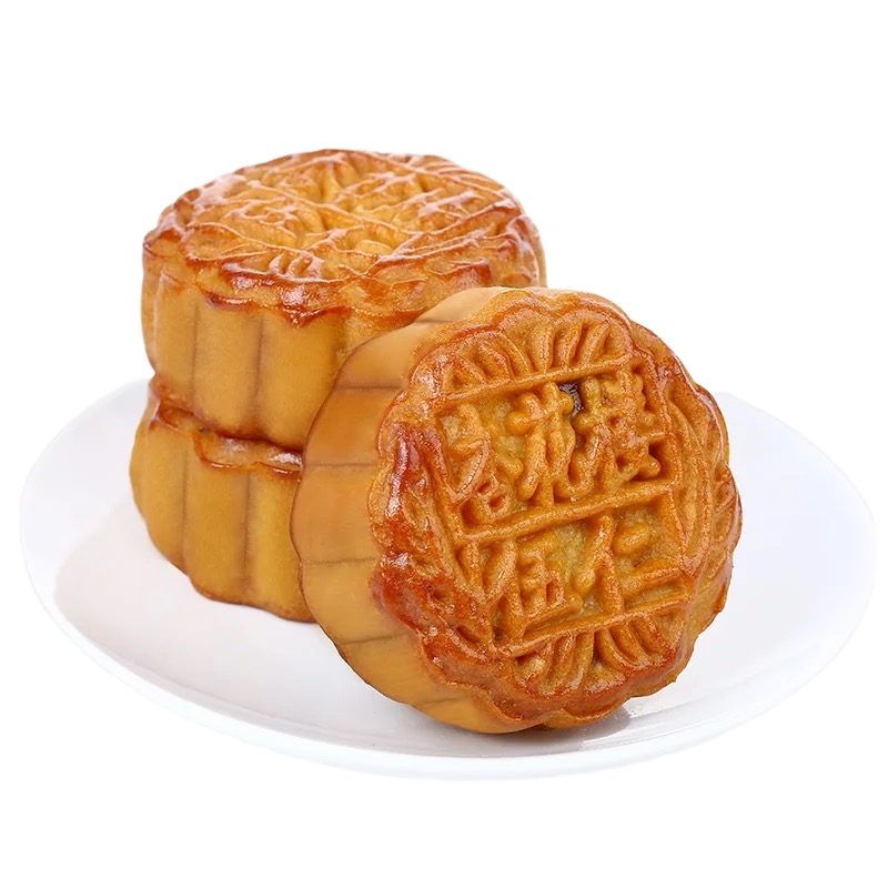 上海杏花楼伍仁月饼100g*5个中秋五仁百果散装广式月饼传统糕点心