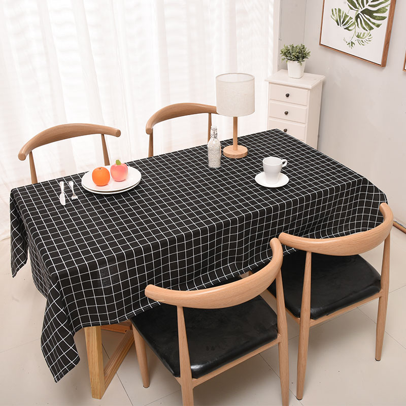 【天天特价】现代棉麻布艺桌布台布长方形正简约茶几布防烫可水洗