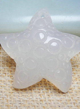 玛瑙玉髓男女款多彩海星小吊坠