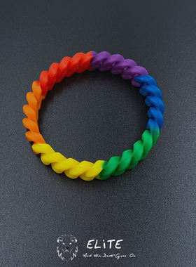 时尚简约个性硅胶麻花腕带