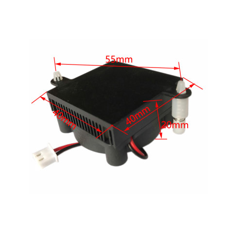 主板电子芯片散热器40*40*20mm对角孔距55mm配12V双滚珠直流风扇-图0