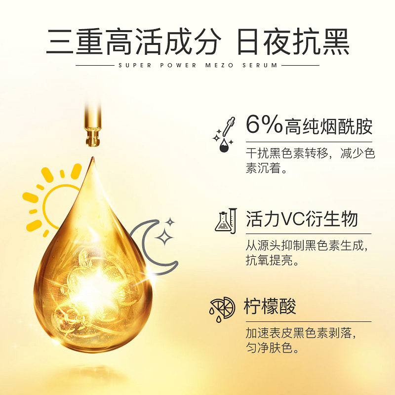 淘遍全球海外专营店Bielenda碧莲达小金瓶烟酰胺精华液面部精华vc淡斑保湿焕白原液水2