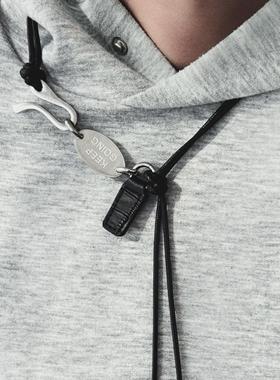 设计钛钢皮绳情侣配饰