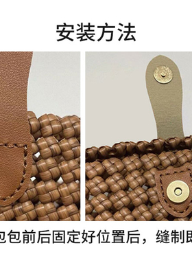 皮质古铜磁扣卡包护照搭扣