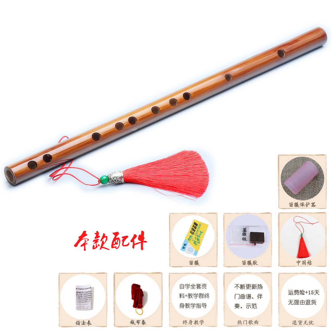 迷你小笛子素笛一节短笛成人儿童初学入门笛子学生男性女性竹笛 - 图2