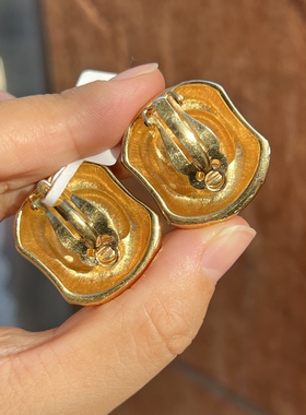 vintage  质感重工时髦款 烟花切冰糖施家耳夹 不退不换