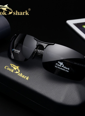 cookshark库克鲨鱼偏光太阳镜男款 驾驶钓鱼眼镜墨镜开车司机镜