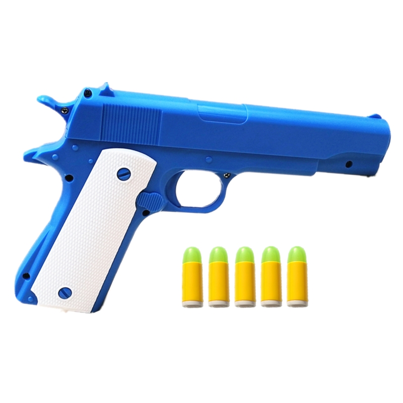 模型枪柯尔特软弹下供弹男孩玩具枪 手铐玩具套装M1911玩具软弹枪 - 图3