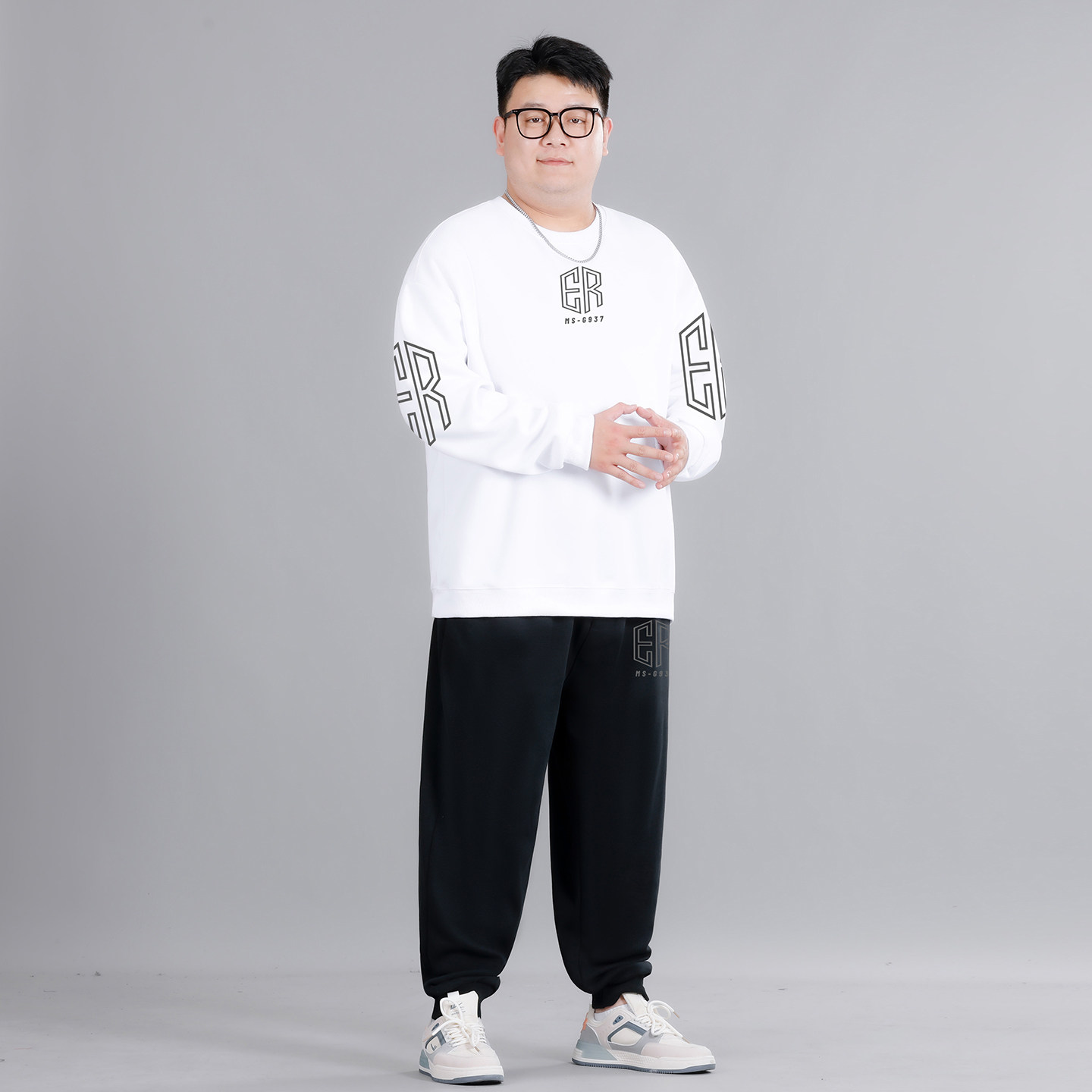 大码男士休闲运动套装男秋冬加绒加厚宽松卫衣长裤加肥加大两件套,淘宝优惠券,粉丝福利购,淘宝优惠卷