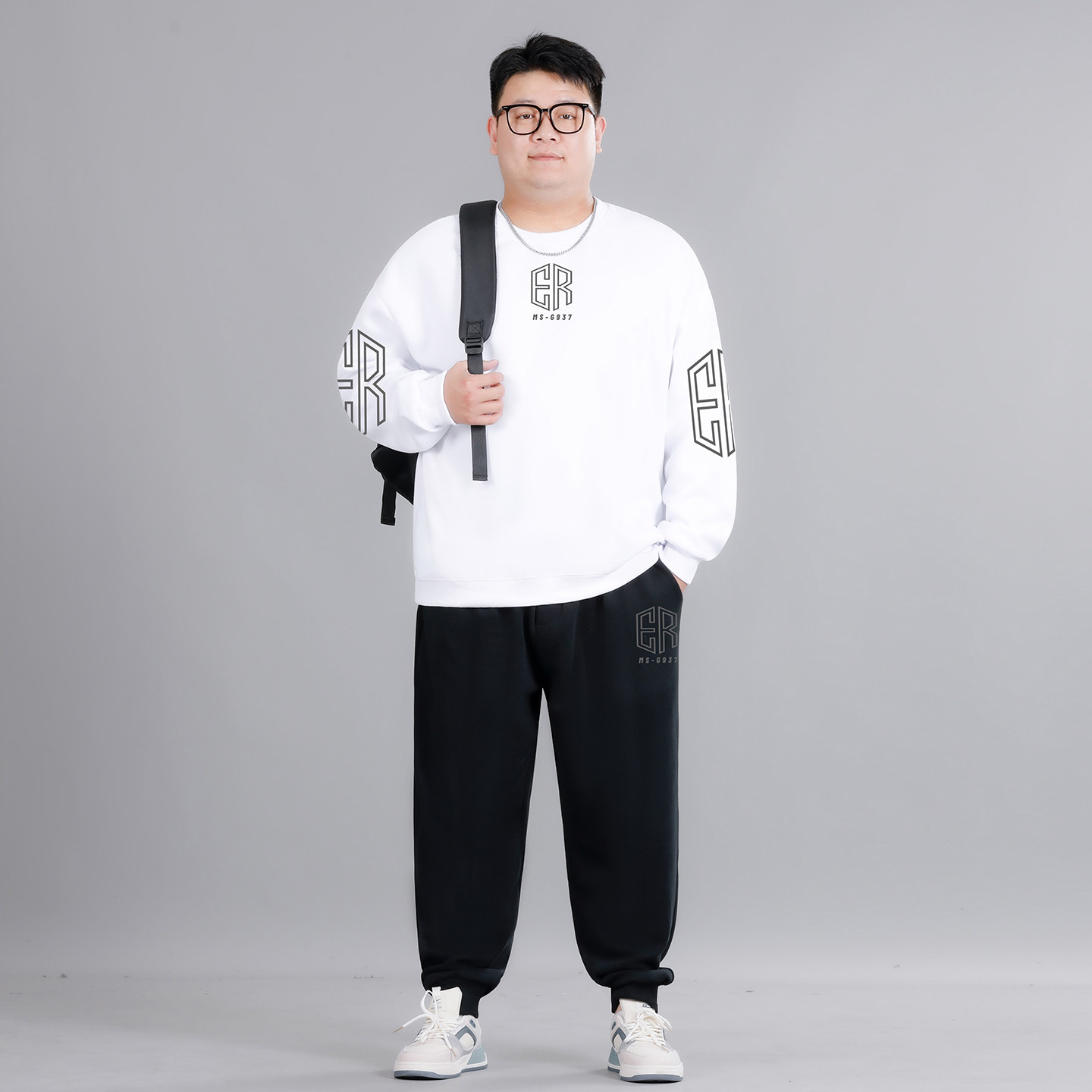 大码男士休闲运动套装男秋冬加绒加厚宽松卫衣长裤加肥加大两件套,淘宝优惠券,粉丝福利购,淘宝优惠卷