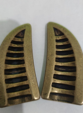 雷击黄铜圣杯卦阴阳杯茭杯雷劈木羊角卦牛角卦纯手工河图洛书