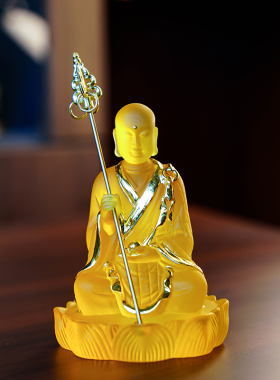 水琉璃地藏菩萨佛堂保平安车摆件