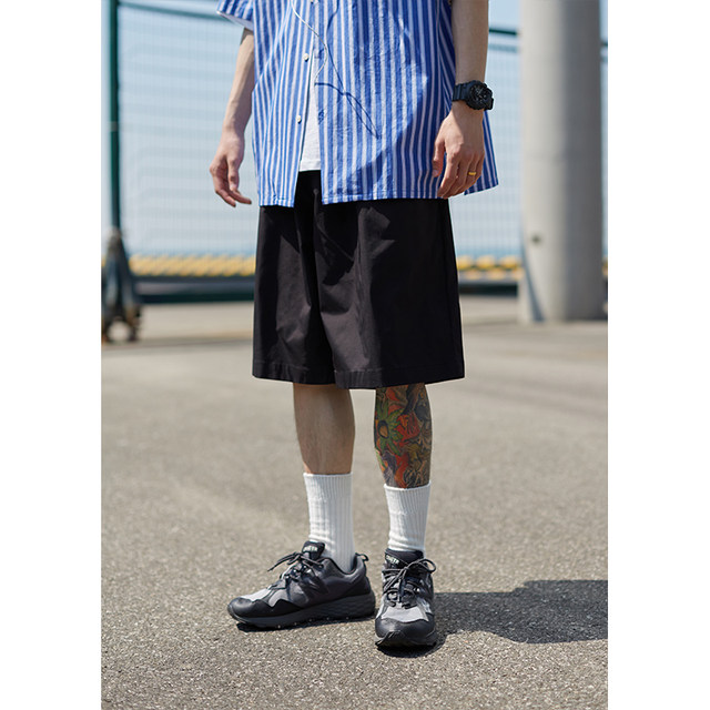 JNXS/Mr. Jiangnan Japanese CITYBOY style loose casual shorts men's summer tide brand straight workpiece pants