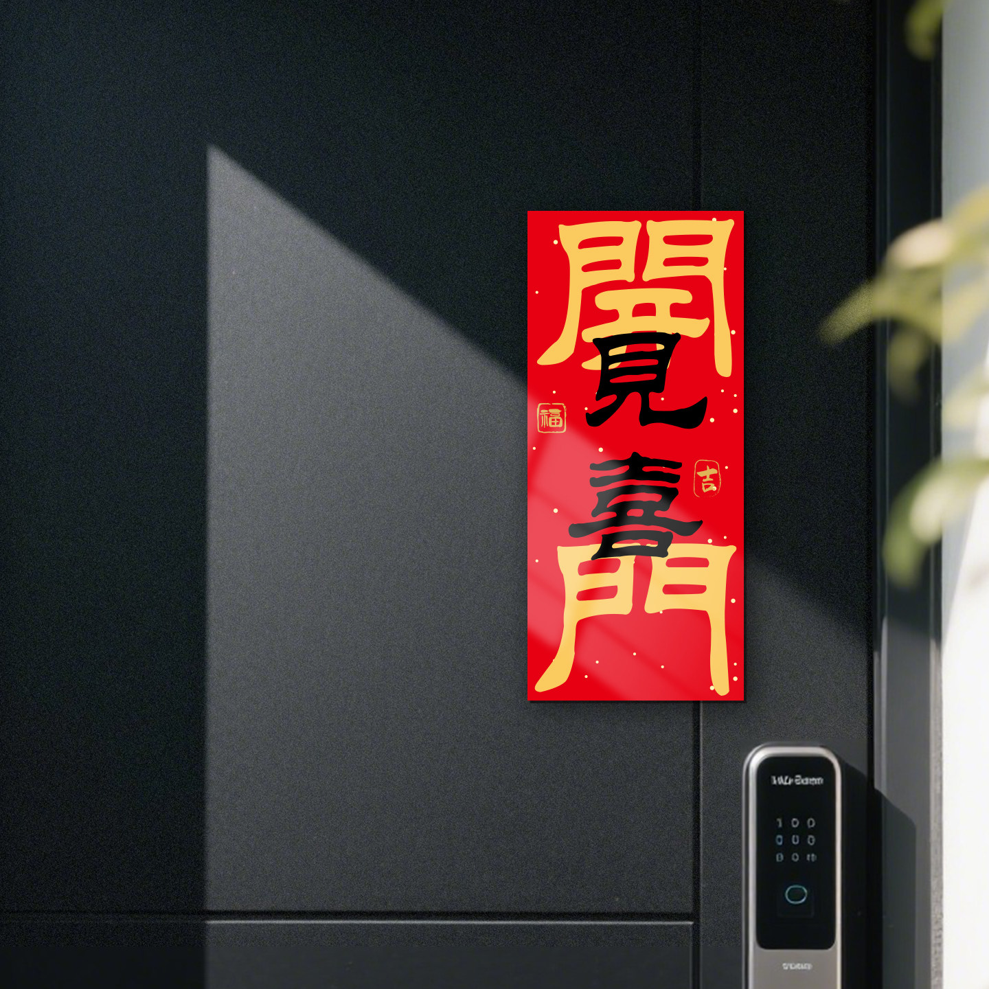 天官赐福门贴磁吸贴乔迁入户门装饰磁性贴新年春节横批横幅冰箱贴,淘宝优惠券,粉丝福利购,淘宝优惠卷