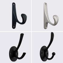 Hanging Clothes Hook Single Hook Wardrobe Interior Bedroom Wall Cloister Gold Weighing into the door Xuanguan Black Free Punch