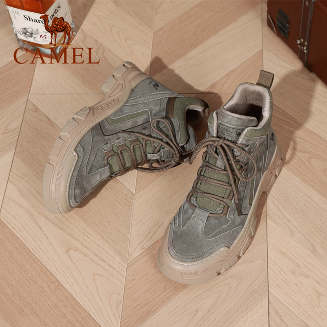 Camel Men's Shoes 2025 Autumn and Winter New Casual Fashion Men's Boots Street Sports Versatile Comfortable Breathable Work Shoes