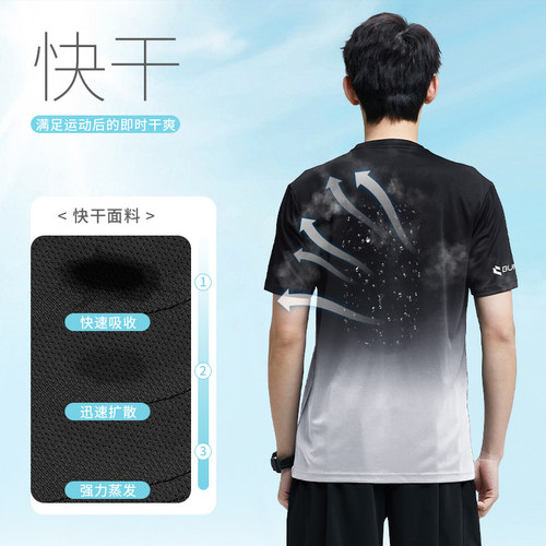 健身衣服男运动套装春夏季跑步装备专业晨跑服骑行紧身训练速干衣 - 图3