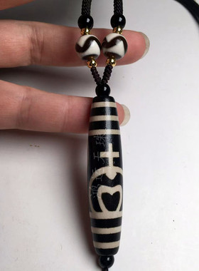 藏传玛瑙宝瓶天珠项链复古锁骨链