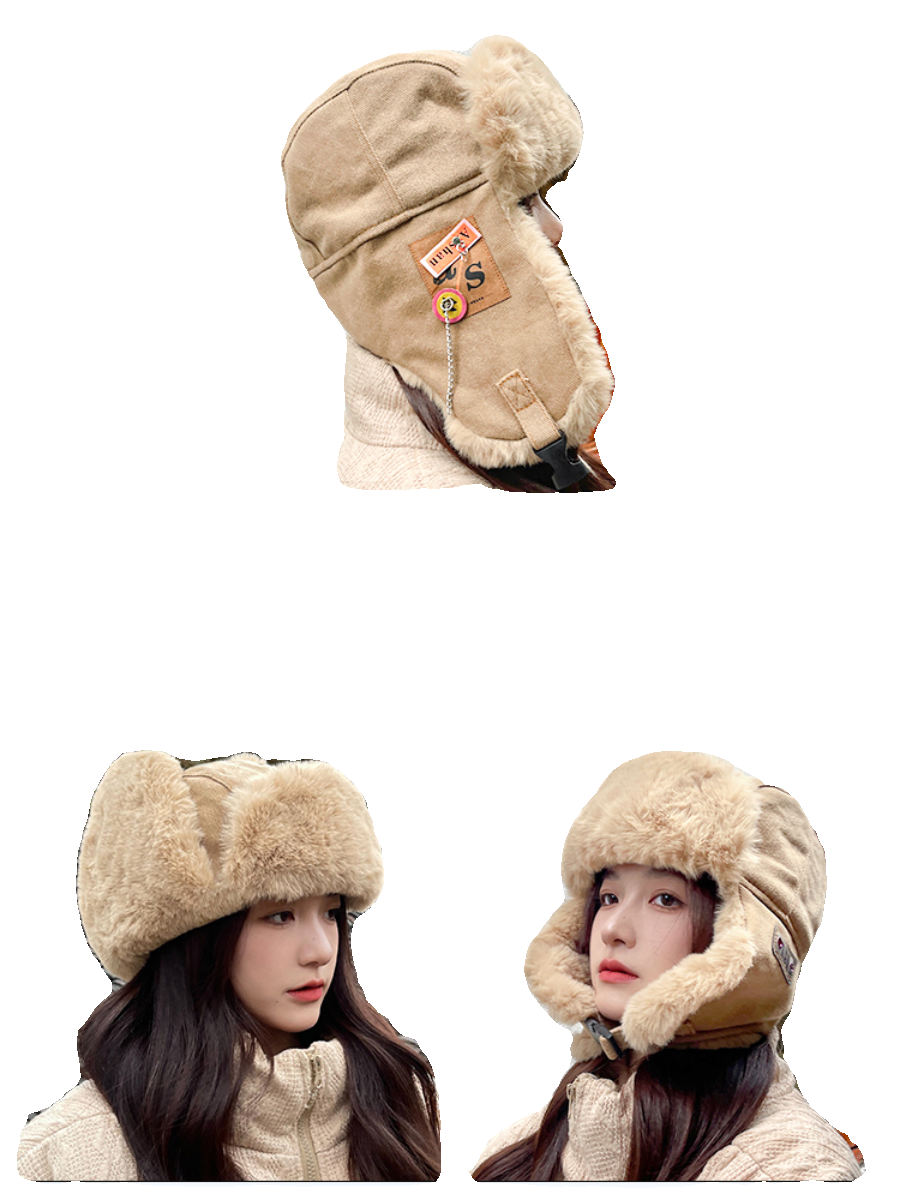 帽子男2025新款冬季骑行防风保暖护耳套头棉帽加绒加厚防寒雷锋帽,淘宝优惠券,粉丝福利购,淘宝优惠卷