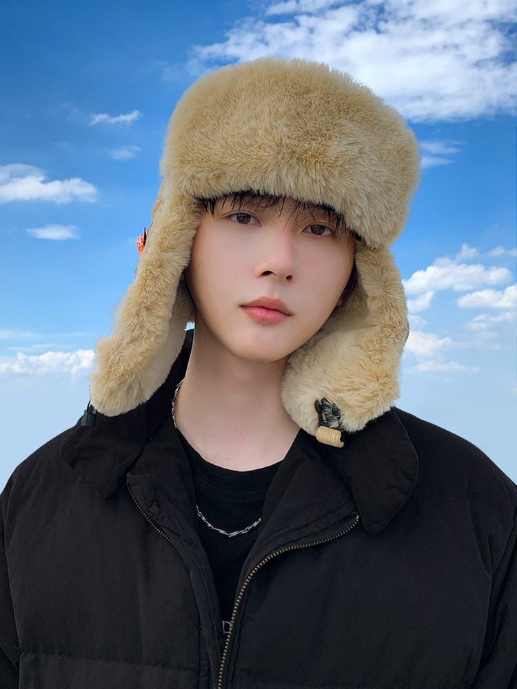 帽子男2025新款冬季骑行防风保暖护耳套头棉帽加绒加厚防寒雷锋帽,淘宝优惠券,粉丝福利购,淘宝优惠卷