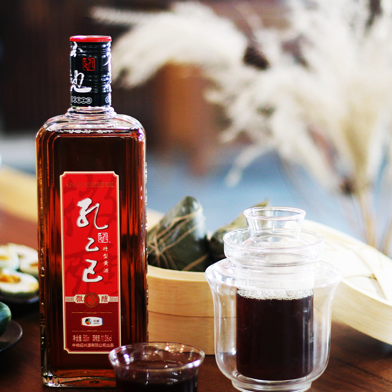 中粮出品 孔乙己 微醺三年 半干型绍兴花雕酒 500mL*6瓶整箱 天猫优惠券折后￥43包邮（￥73-30）