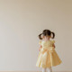 Ins children's clothing girls dress spring and summer fashionable and temperament princess skirt dress golden girl's one-year-old dress