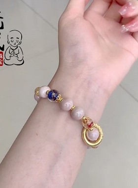 度母显白香灰瓷珠光多彩饰品手串