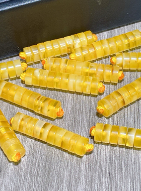 新品蜜蜡琥珀直角隔片卡环垫片散珠金刚星月菩提文玩配饰高端配件