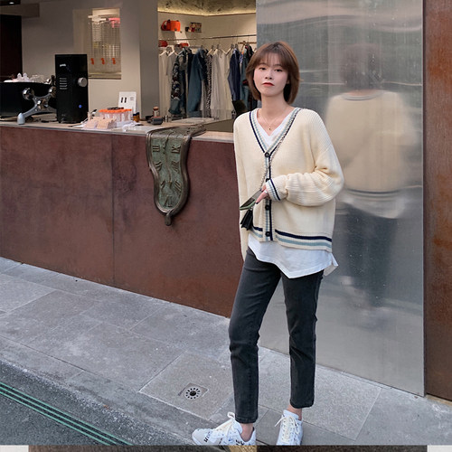 孕妇牛仔裤外穿直筒裤黑色显瘦长裤托腹裤子九分裤秋冬款加绒加厚 - 图2