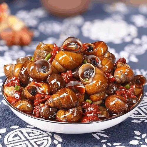 银城湘味爆汁嗦螺即食田螺零食小吃休闲香辣麻辣味湖南带壳螺丝肉 - 图2