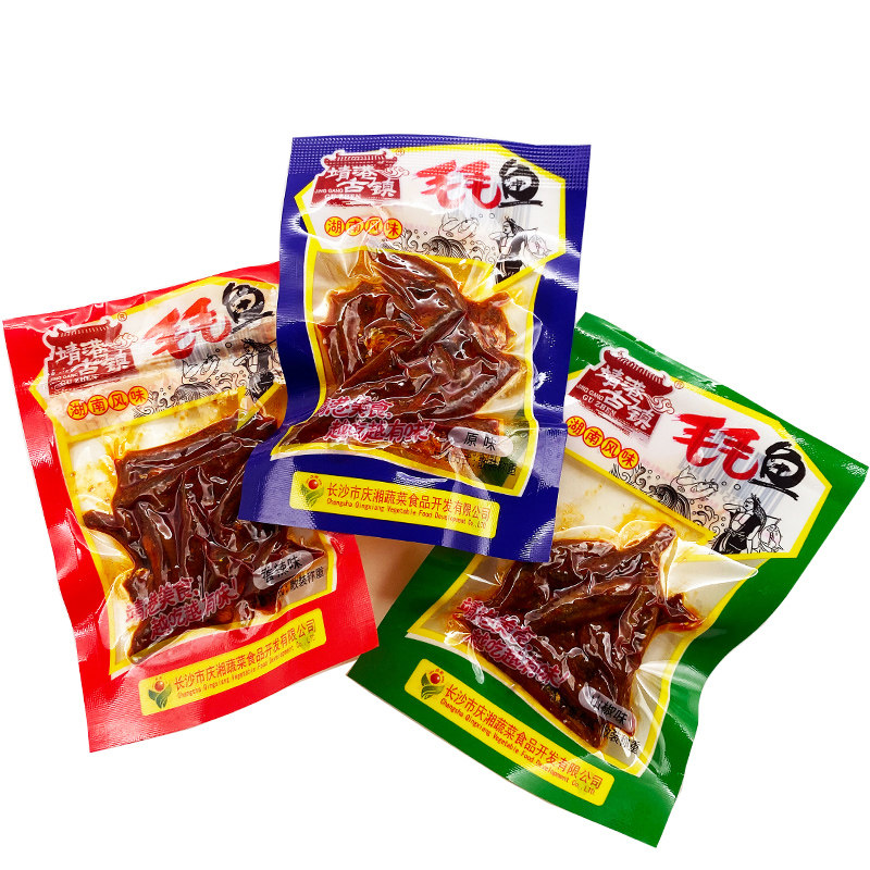 靖港古镇毛毛鱼500g湖南特产小鱼仔香辣山椒麻辣熟食零食小吃年货