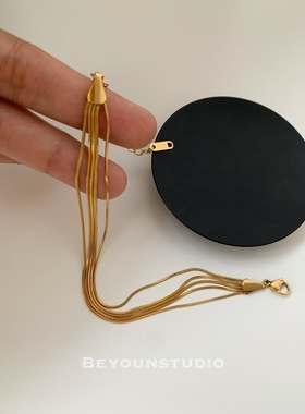 多层流苏蛇骨手链钛钢潮流设计女