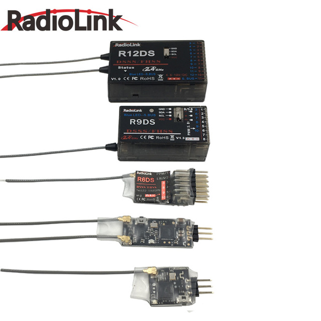 乐迪多款R6DS R9DS R12DS R6DSM航模遥控器AT9 AT9S AT10接收机 - 图0