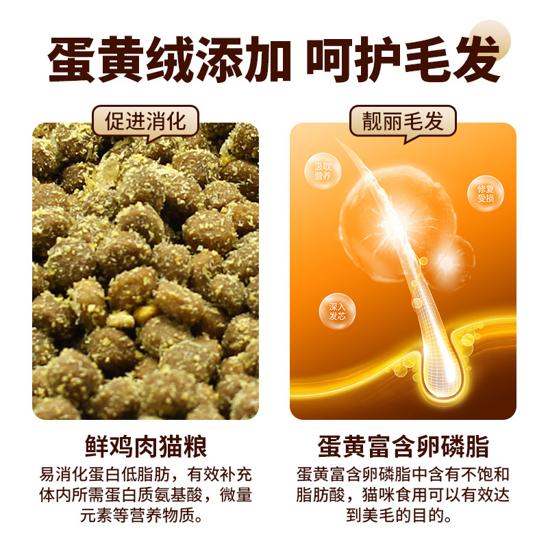 冻干猫粮99%包裹冻干蛋黄绒雪花粮增肥发腮营养卵磷脂成幼猫全价,淘宝优惠券,粉丝福利购,淘宝优惠卷