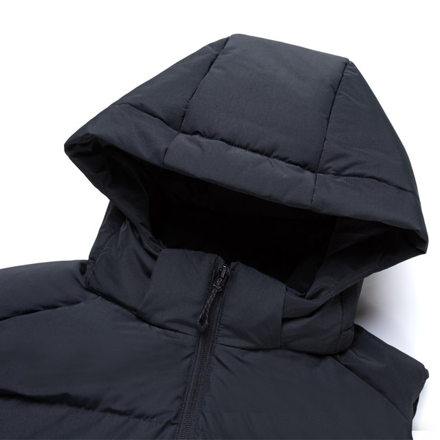 361 degree men's down vest with removable hood
