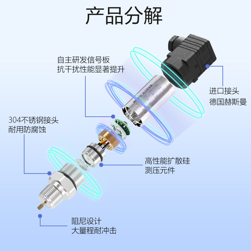 SYS-01高精度压力变送器4-20mA数显高温水压气压油压传感器485,淘宝优惠券,粉丝福利购,淘宝优惠卷