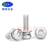 304 stainless steel plum blossom pan head three combination screws